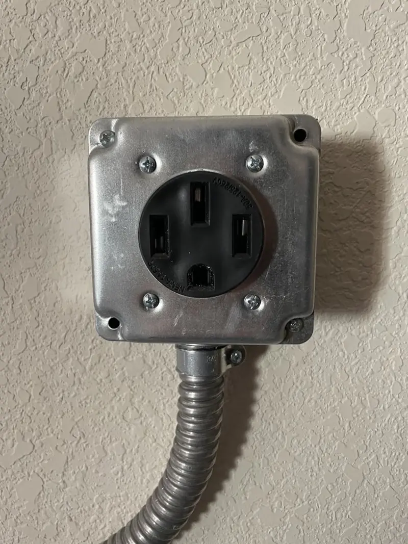 NEMA 14-50 outlet installed for Smart Home Electrical in Herriman